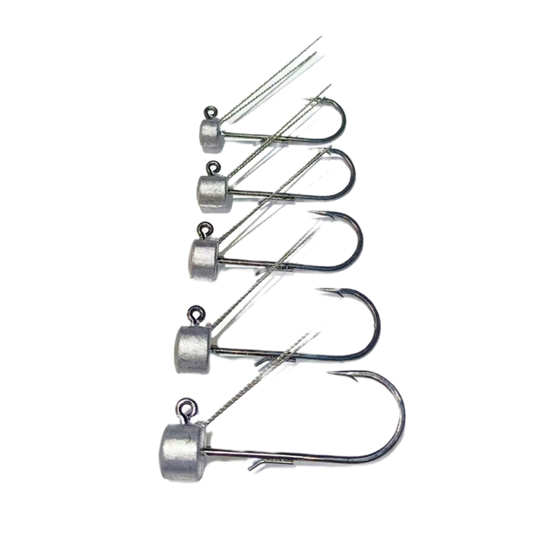 Fishing Hook Offset - 10 peças * formato de cogumelo